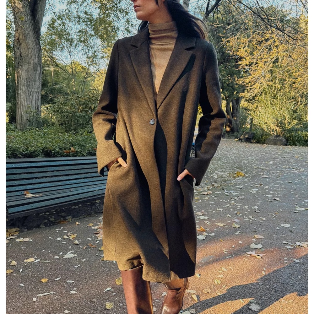 Zara Basic Soft Coat Brown Vigore 4344/690/719 Size S
